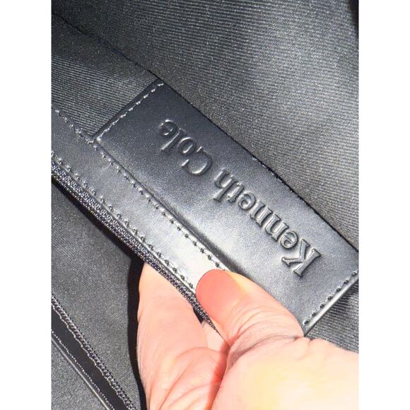 Kenneth Cole leather double side brief case laptop crossbody top handle 18X13 - Picture 5 of 12